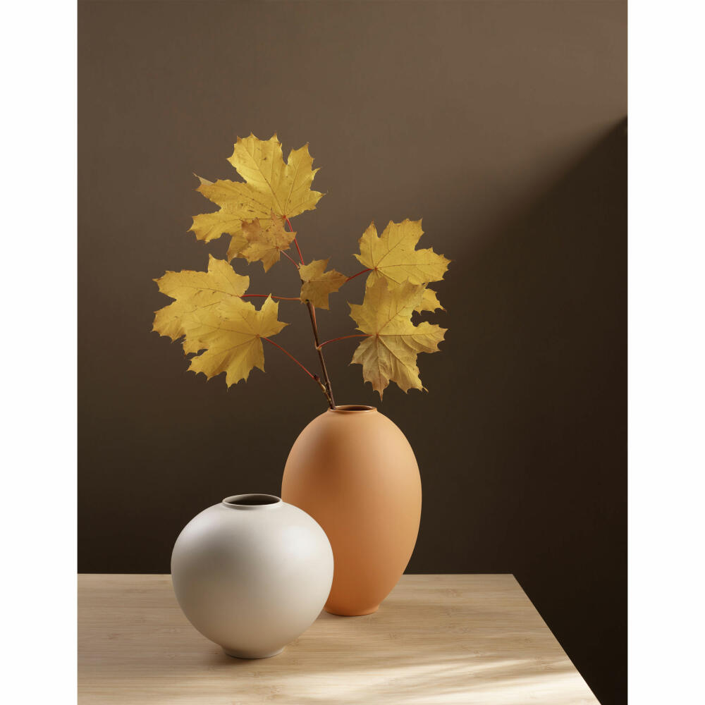 ASA Selection mara Vase mustard, flower vase, table vase, decorative vase, stoneware, yellow, H 25 cm, 87013151