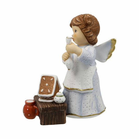 Goebel Engel Süßes Knusperhäuschen, Biskuit-Porzellan, Bunt, 10.5 cm, 11751101