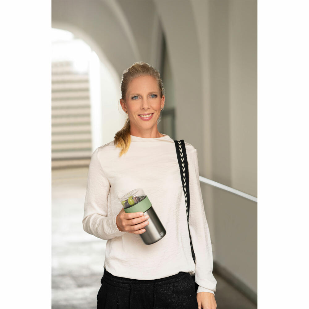 Alfi Isolierspeisegefäß Endless Food Mug, Lunchpot, Edelstahl, Celadon Green Matt, 0.5 L, 5667351050