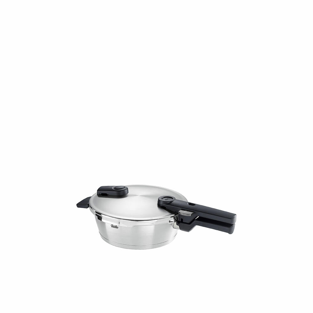Fissler Schnellbratpfanne Vitaquick Premium, Edelstahl 18/10, Silbern, 2.5 L, 602-410-02-000