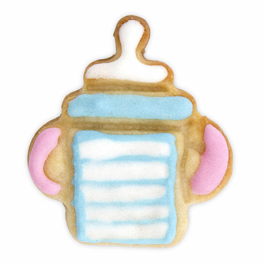 Städter embossed cookie cutter with ejector baby bottle, cookie cutter, cookie mold, biscuit, cookies, plastic, 5 cm, 170773