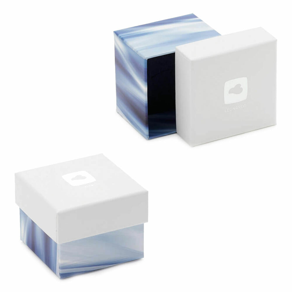 Leonardo Jewels Rombo Ring 17, Fingerring, Finger Schmuck, Edelstahl, Kristallsteine, Hellblau, 2.2 cm, 016804