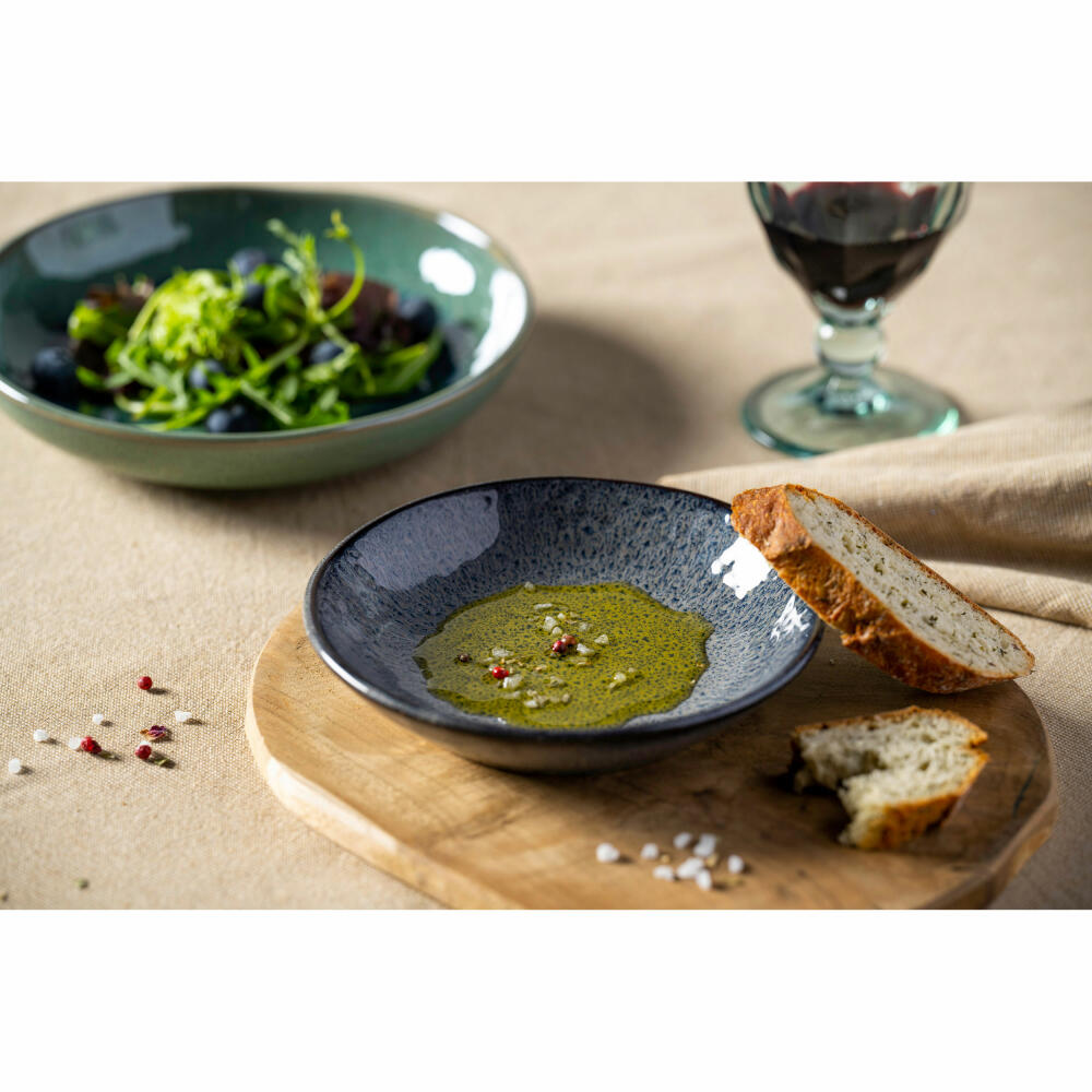 Leonardo Keramikteller Matera, Teller, Speiseteller, Essteller, Keramik, Anthrazit, Ø 16.3 cm, 018378