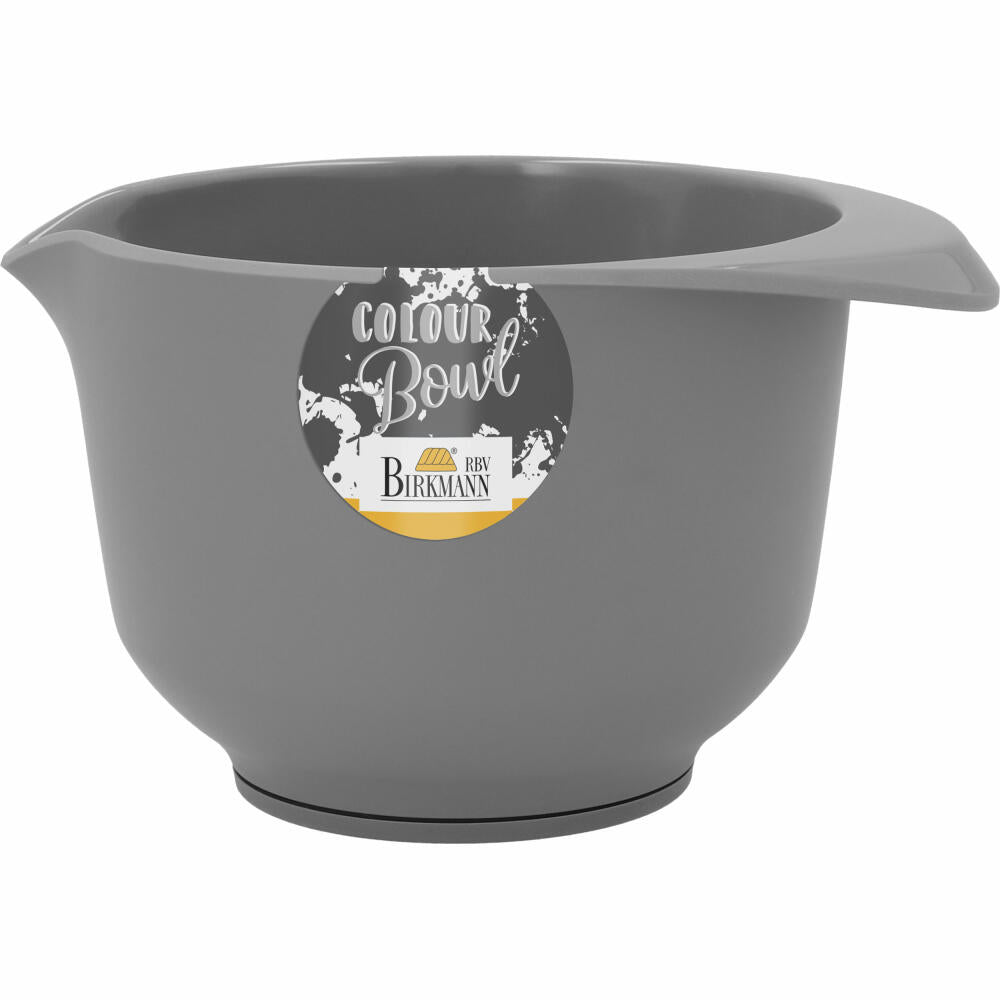 Birkmann Colour Bowl mixing and serving bowl, mixing bowl, bowl, melamine resin, grey matt, 750 ml, 708938