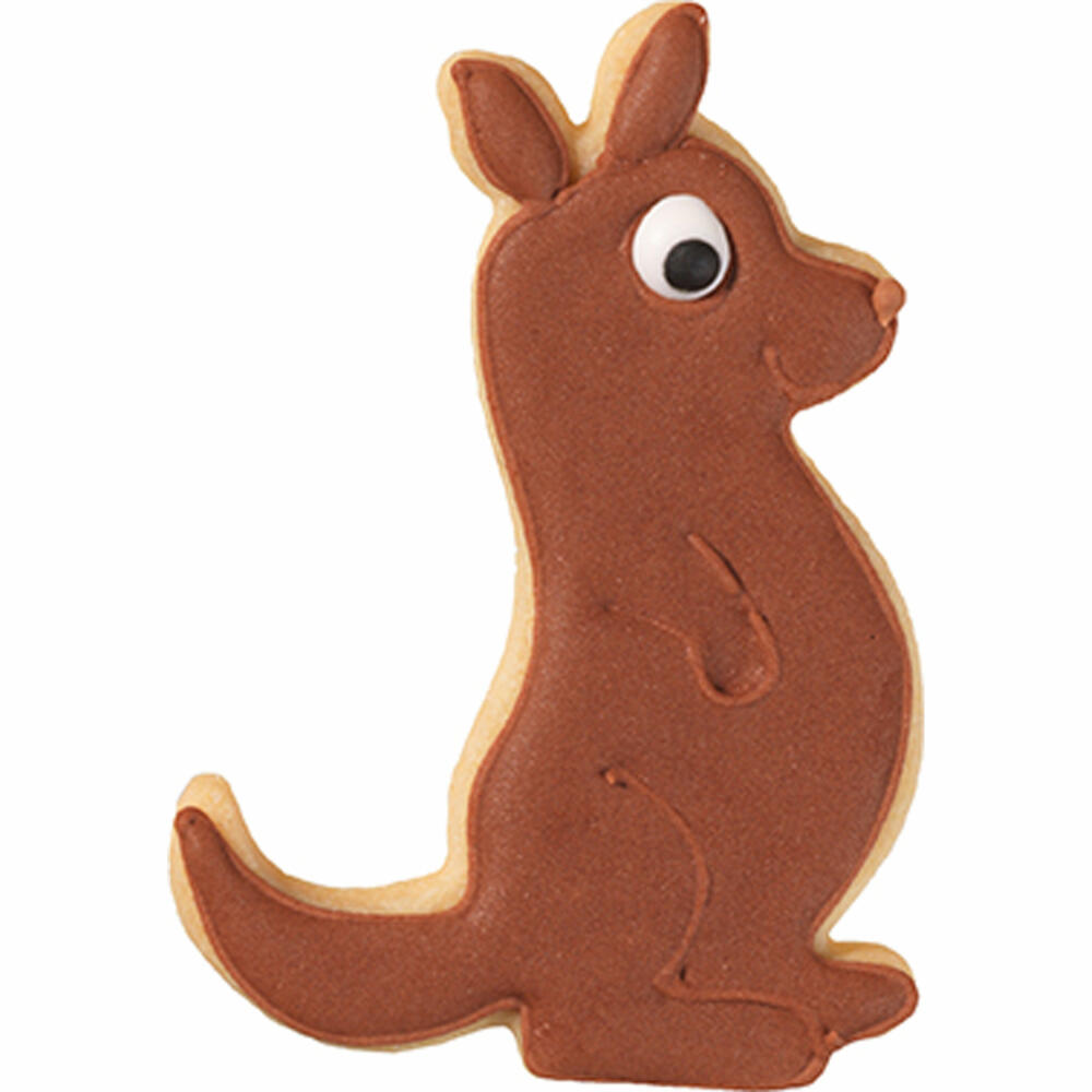 Birkmann Ausstechform Känguru, Ausstecher, Plätzchenform, Keks, Plätzchen, Edelstahl, 9 cm, 195776