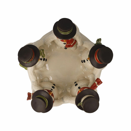 Goebel Figur Schneemänner - Beste Freunde, Steingut, Dekofigur, Bunt, 12.5 cm, 66704411