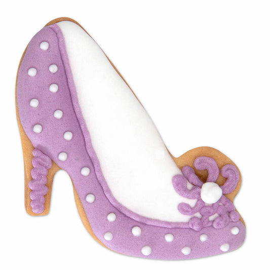 Städter embossed cookie cutter with ejector shoe / pumps, cookie cutter, cookie mold, biscuit, cookies, plastic, 6 cm, 170384