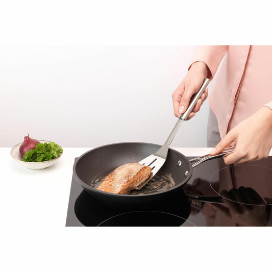 Brabantia spatula, large profile, cooking utensil, kitchen helper, steel, matt steel, 33.2 cm, 250682