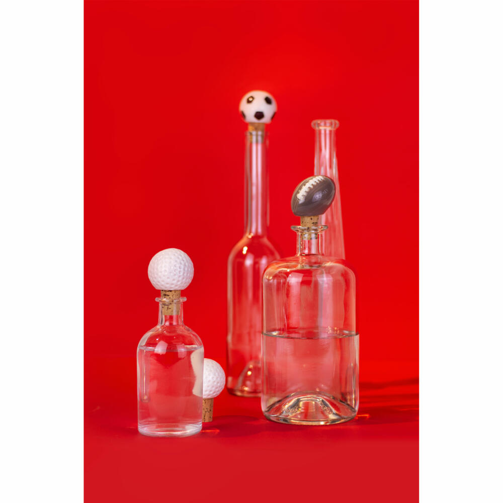 Donkey Products Flaschenverschluss Golf, Flaschenkorken, Stopfen, Porzellan, Kork, Weiß, 200629