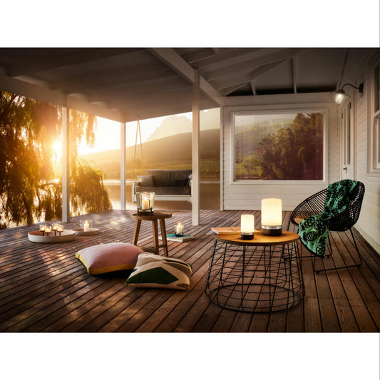 Blomus Moon Dekoschale, Groß, Deko Servier Tablett, Polystone, Beton, Ø 60, 65447