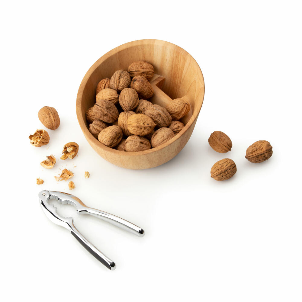 Continenta nut shell with quality cracker, nut cracker, nut opener, nut cracker, rubberwood, 19.5 x 19 x 12.5 cm, 3490