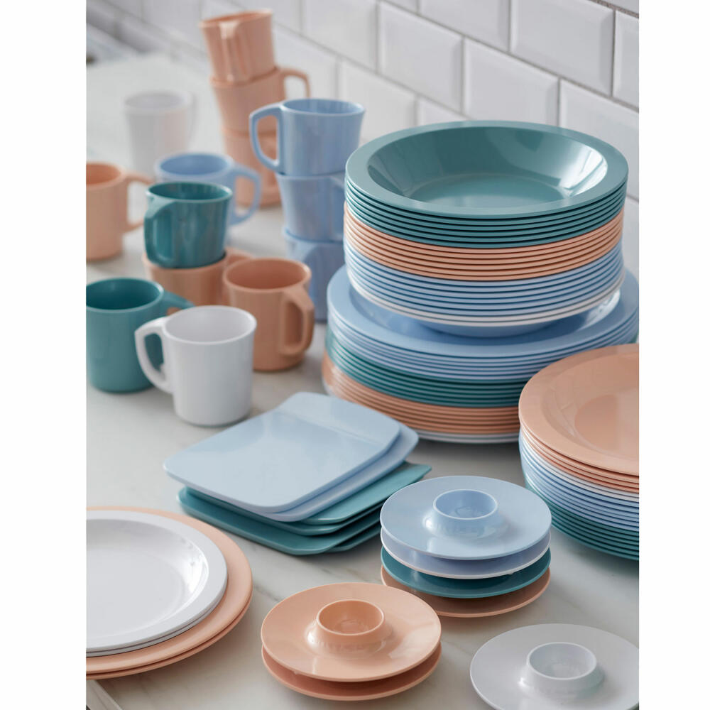 Rosti lunch plate Hamlet, dinner plate, plate, melamine, Nordic Blue, 21 cm, 23974