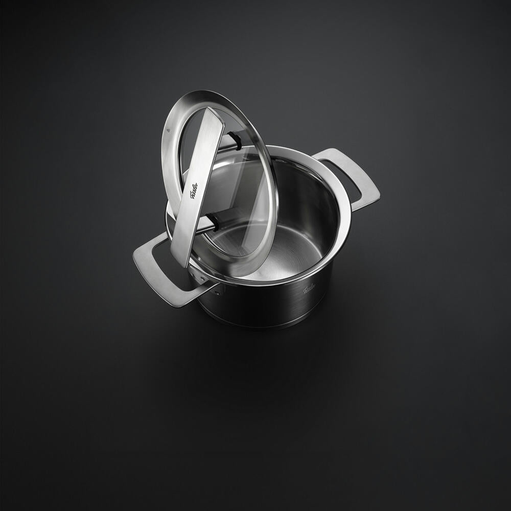 Fissler Hoher Kochtopf Phi Collection, Edelstahl 18/10, Silbern, 24 cm, 016-103-24-000