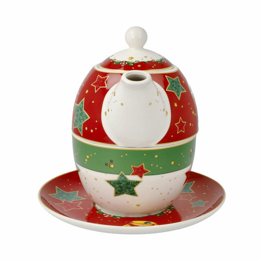 Goebel Tee-Set Tea for One Mary Engelbreit - Home Sweet Home 3-tlg., Fine Bone China, Bunt, 350 ml, 66725051