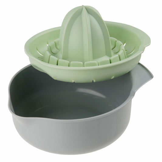 Fackelmann Lemon Squeezer Eco, Citrus Press, Juicer, Green PE, grey, mint, 500 ml, 33001