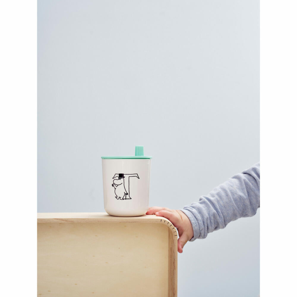 Rig-Tig drinking scoop Moomin ABC Salmon, drinking attachment for cups, plastic, pink, Z00707