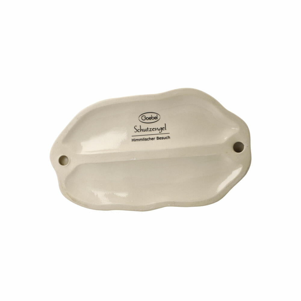 Goebel Engel Himmlischer Besuch, Dekofigur, Steingut, Rot-Grün, 19.5 cm, 66704441