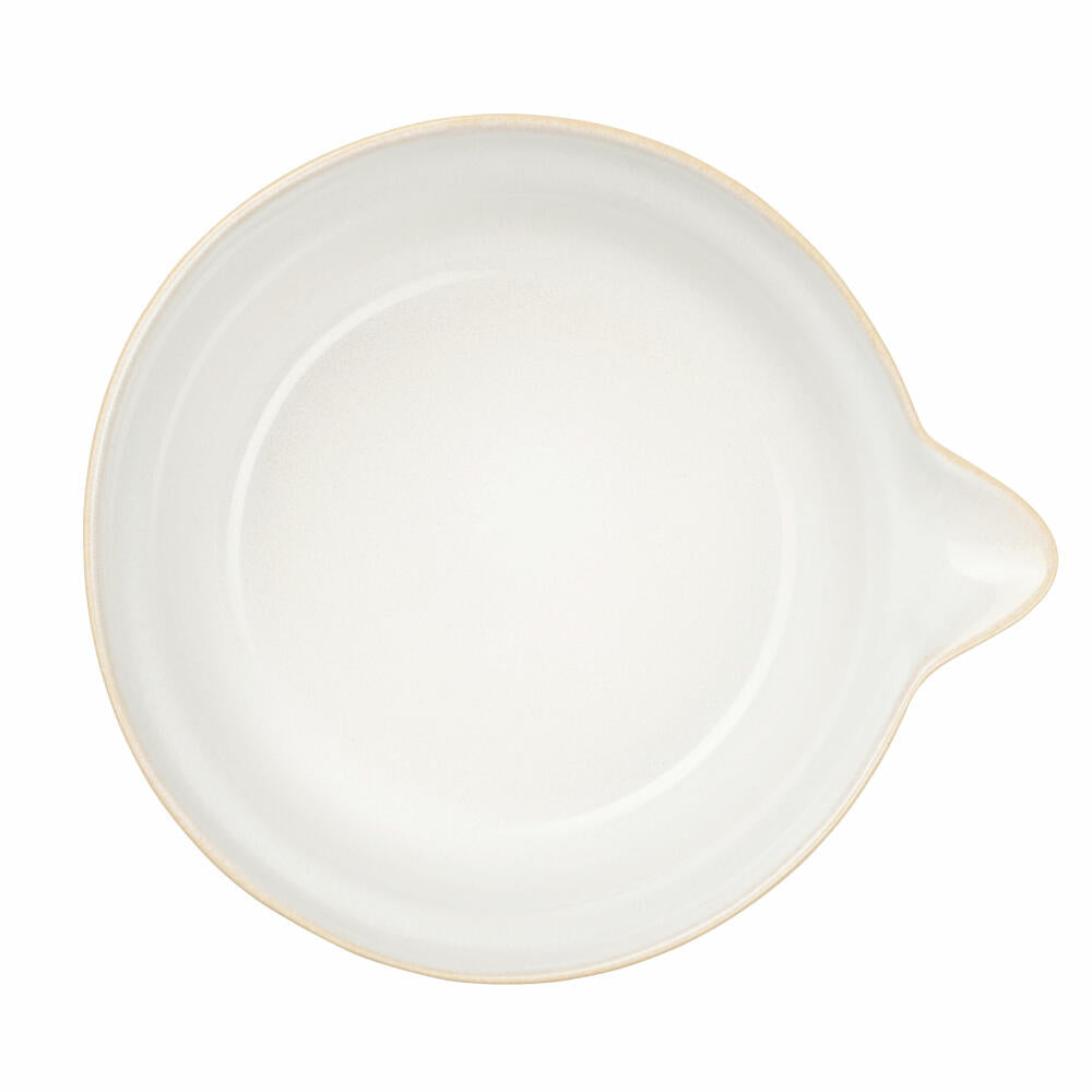 ASA Selection manual bowl with pourer, bowl, salad bowl, dressing bowl, stoneware, Oat, 650 ml, 41330294