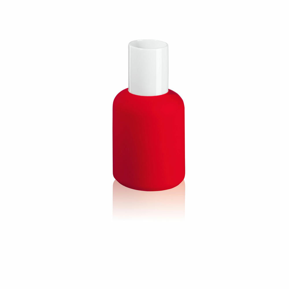 ASA Selection beauty Nailpolish vase red, flower vase, table vase, decorative vase, porcelain, H 12 cm, 46212019