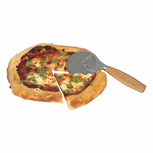 Boska Pizzaschneider Oslo+, Pizzamesser, Pizzaroller, Pizza Schneider, Edelstahl, Silbern, 320540