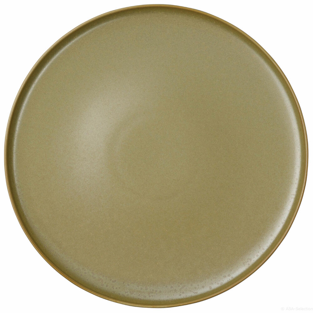 ASA Selection coppa miso dinner plate, dinner plate, dining plate, porcelain, yellow, Ø 26.5 cm, 19160194