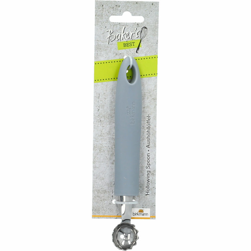 Birkmann Bakers Best Aushöhllöffel, Strunkentferner, Melonenausstecher, Kugelformer, Edelstahl, 18 cm, 424357