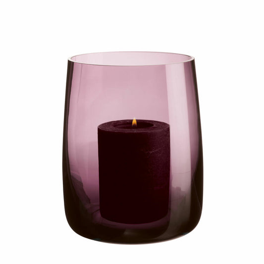 ASA Selection Ajana Vase / Lantern, Decorative Vase, Vase, Candle Holder, Glass, Berry, H 18 cm, 88032009