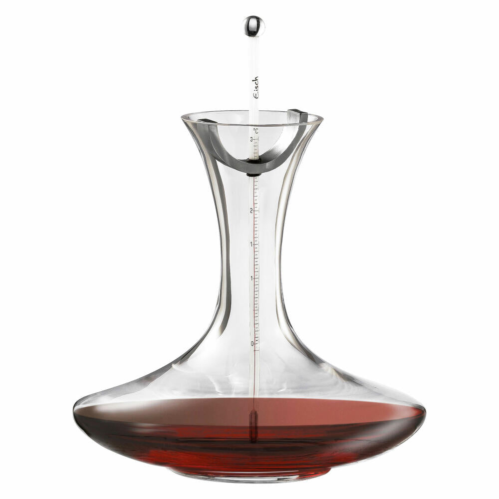 Eisch wine thermometer, decanter thermometer, stainless steel, white, silver, 30.5 cm, 30074426