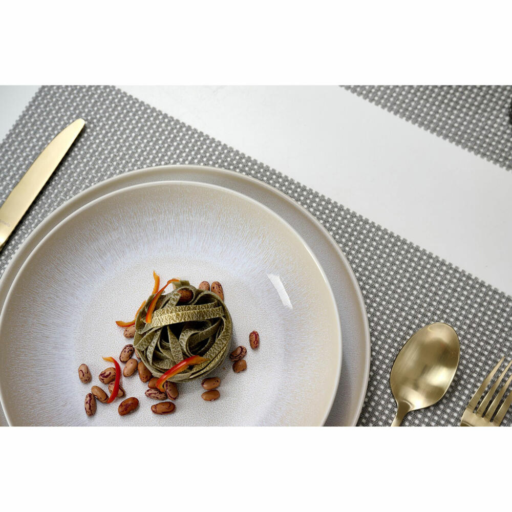 Ritzenhoff & Breker Laredo saucer, underplate, underplate, stoneware, cream, Ø 15.5 cm, 423358