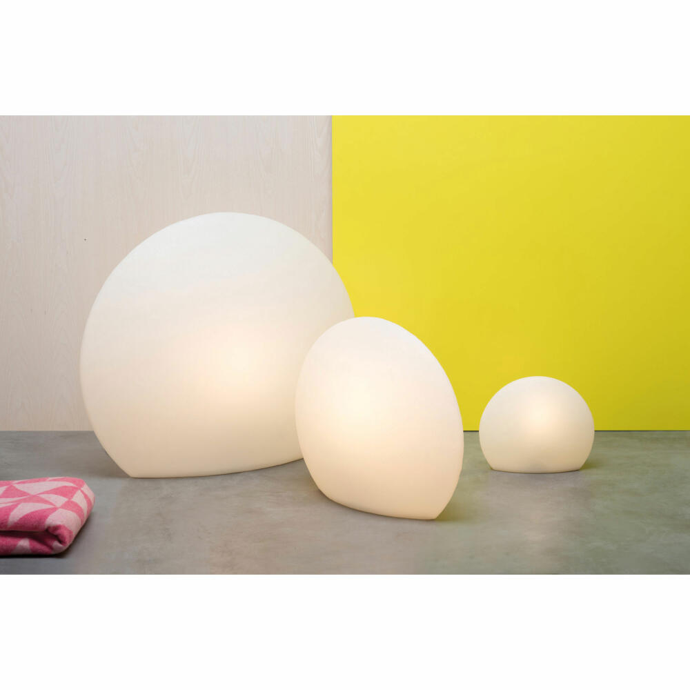 Authentics Eggo light sculpture S, decorative lamp without light source, polyethylene, white, 812556