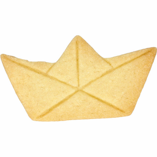 Birkmann cookie cutter paper boat, with internal embossing, cookie cutter, cookie shape, biscuit, biscuits, stainless steel, 7.5 cm, 199361