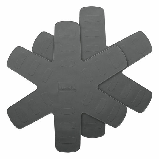 Berndes Balance Induction Enduro Bratpfanne Set mit 2x Silikon Pfannenschutz, Pfanne, Antihaftversiegelung, Aluminium, Schwarz, Ø 20 cm