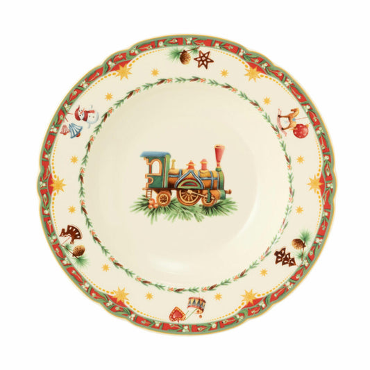 Seltmann Weiden Marie-Luise soup plate, plate, dinner plate, porcelain, Christmas nostalgia, Ø 23.2 cm, 001.756795