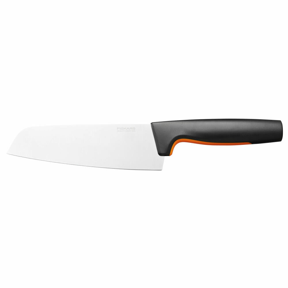 Fiskars Functional Form Santoku knife, all-purpose knife, kitchen knife, steel, blade length 16 cm, 1057536