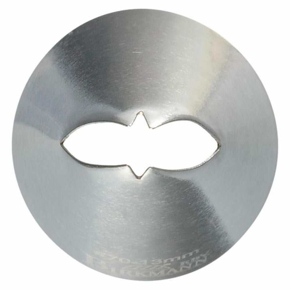 Birkmann Blatttülle #70, Spritztülle, Garniertülle, Backzubehör, Edelstahl, Ø 1.3 cm, 411487