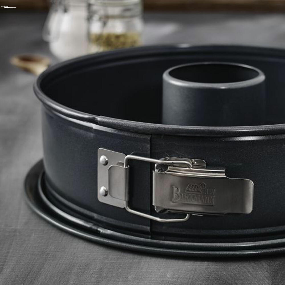 Birkmann Premium Baking Springform mit zwei Böden, Spring Form, Kuchenform, Servierboden, Anithaft, 28 cm, 882041