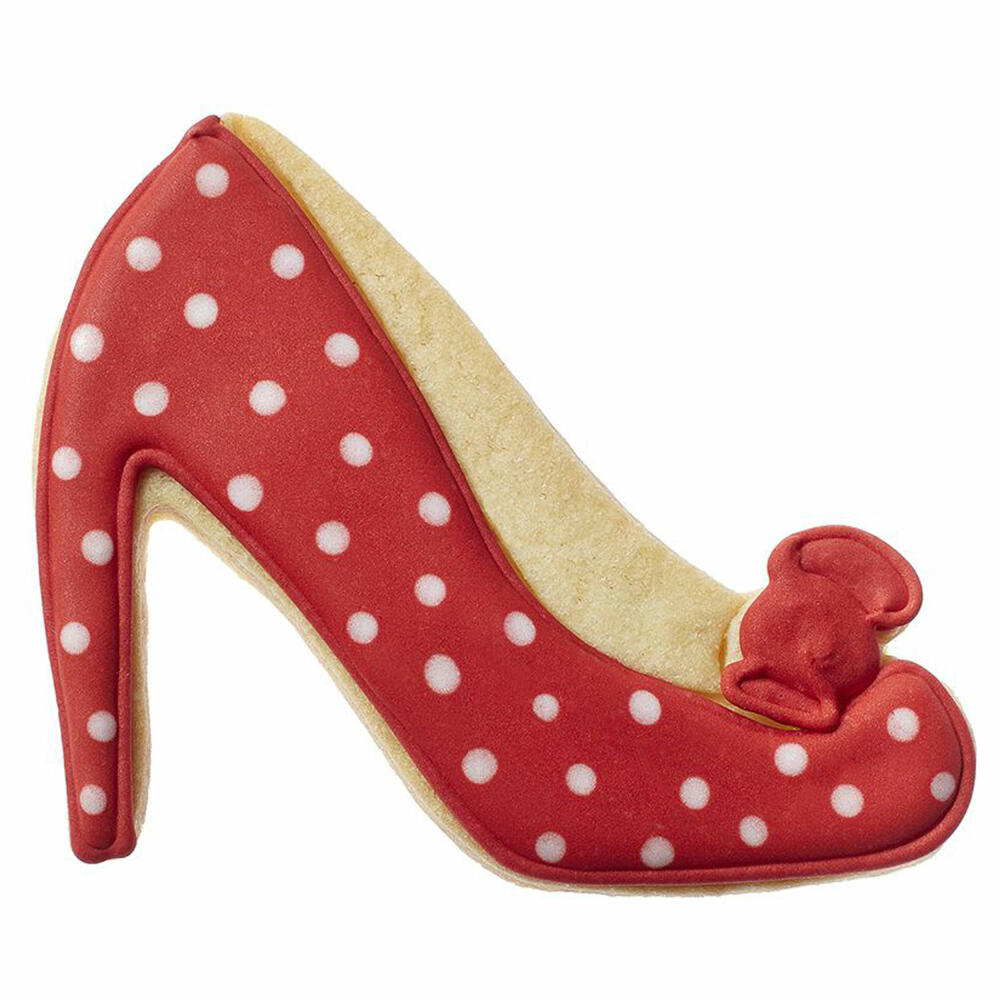 Birkmann AES Ausstechform Pumps, Ausstecher, Plätzchenform, Keks, Plätzchen, Edelstahl, 10 cm, 190573