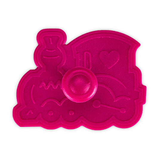 Städter embossed cookie cutter with ejector locomotive, cookie cutter, cookie mold, biscuit, cookies, plastic, 7.5 cm, 170681