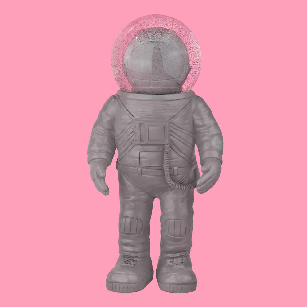 Donkey Products Summerglobe The Astronauts Giant, Glitzerkugel, Schneekugel, Glas / Polyresin, Grau, 30 cm, 360026
