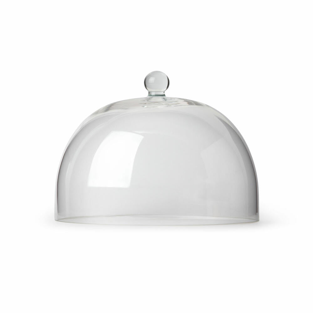 Continenta cheese cover 2-piece, serving cover, cheese cover, rubberwood, glass, Ø 33 cm, 3047