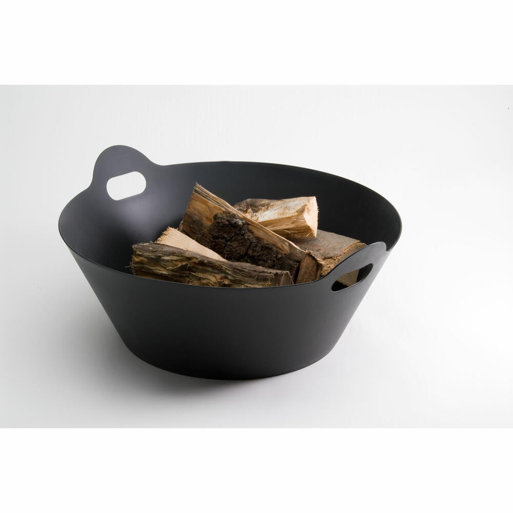 Authentics Kübel 2Hands, Aufbewahrungskorb, PP, Schwarz, 60 cm, 1034299