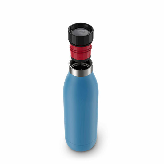 EMSA BLUDROP COLOR drinking bottle, water bottle, bottle, stainless steel, blue, 0.5 L, N31103