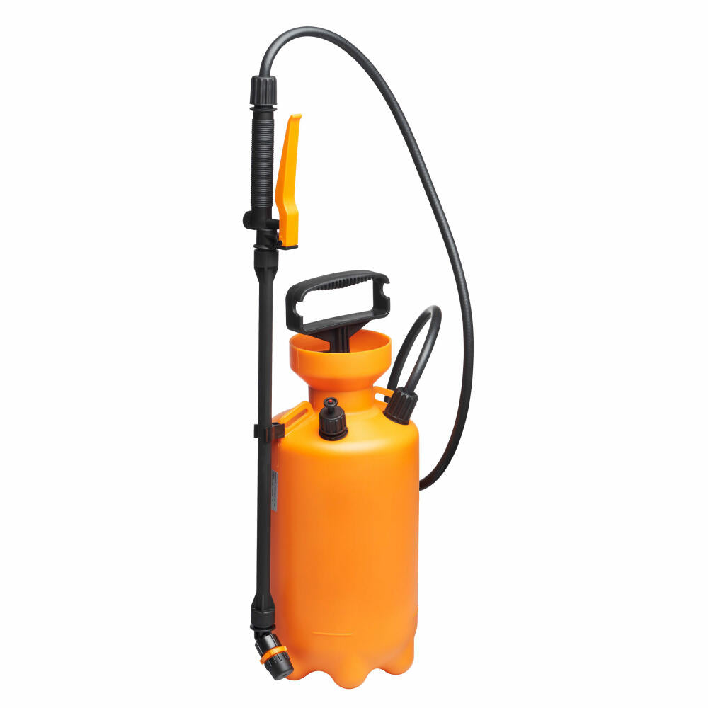 Fiskars Drucksprüher 5 L, Gartensprüher, Bewässerer, Sprühbehälter, Kunststoff, Orange, 1025934
