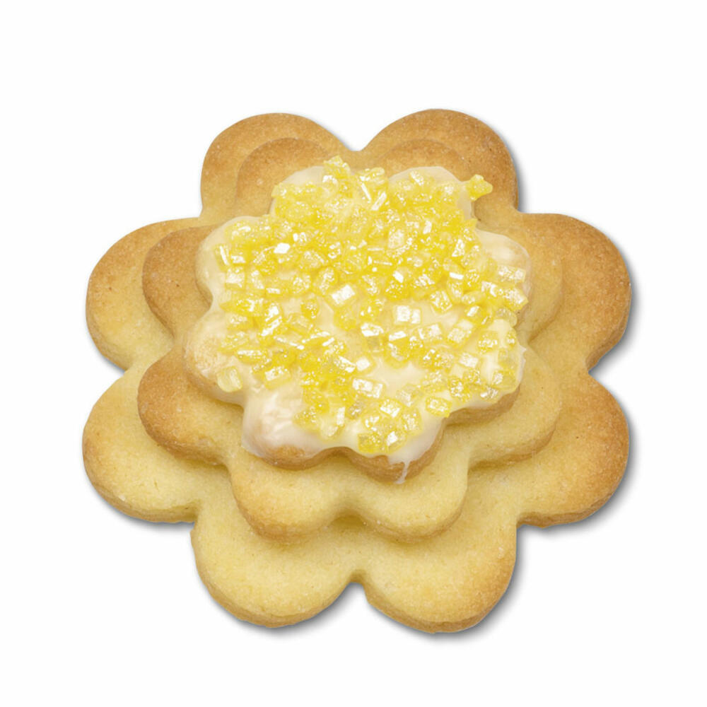 Städter Terrassen-Ausstecher Blume Set, 3-tlg., Ausstechform, Plätzchenform, Keks, Plätzchen, Edelstahl, Ø 4 / 5 / 6 cm, 953551