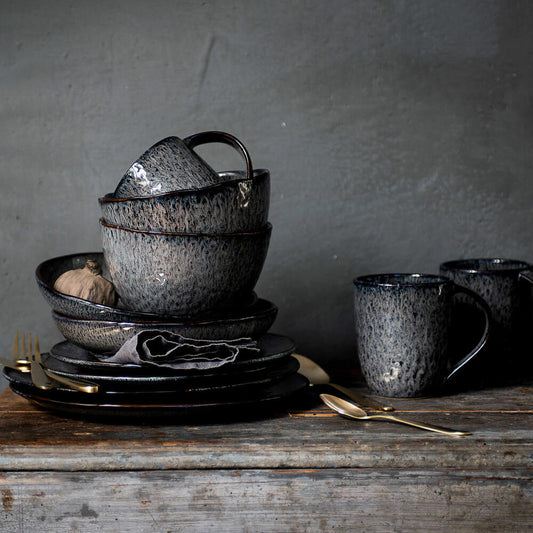 Leonardo Keramiktasse MATERA, Tasse, Becher, Keramik, Anthrazit, 330 ml, 018563