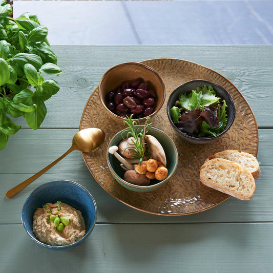 Leonardo Keramikschale MATERA, Schälchen, Schale, Schüssel, Keramik, Grün, 12 cm, 018583