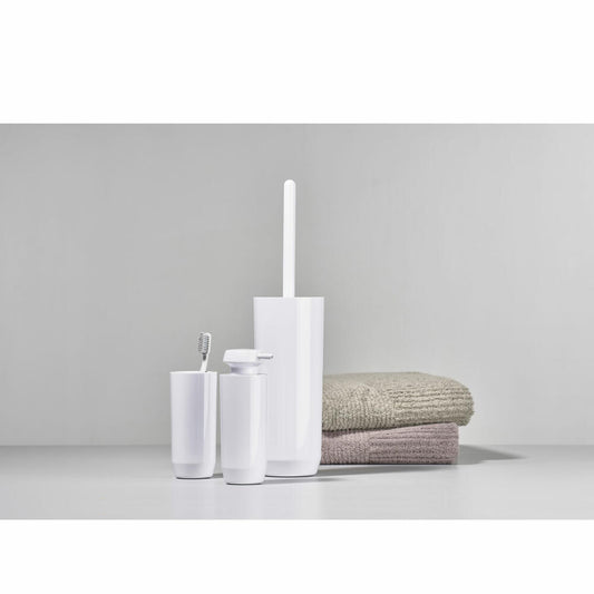 Zone Denmark Zahnbürstenbecher Suii, Zahnputzbecher, Kunststoff, White, H 14 cm, 332163