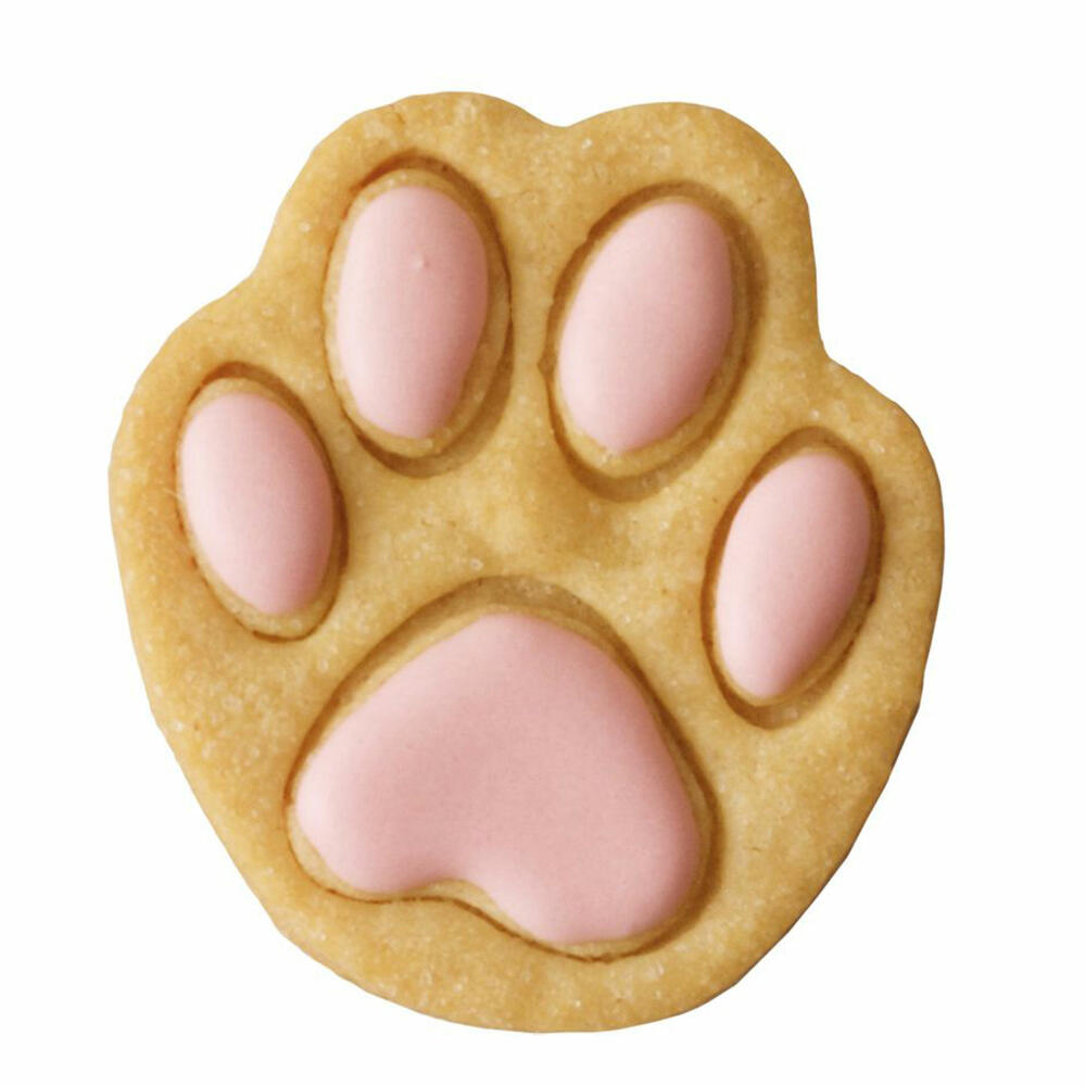 Birkmann Ausstechform Pfote, Ausstecher, Plätzchenform, Keks, Plätzchen, Edelstahl, 6 cm, 191426