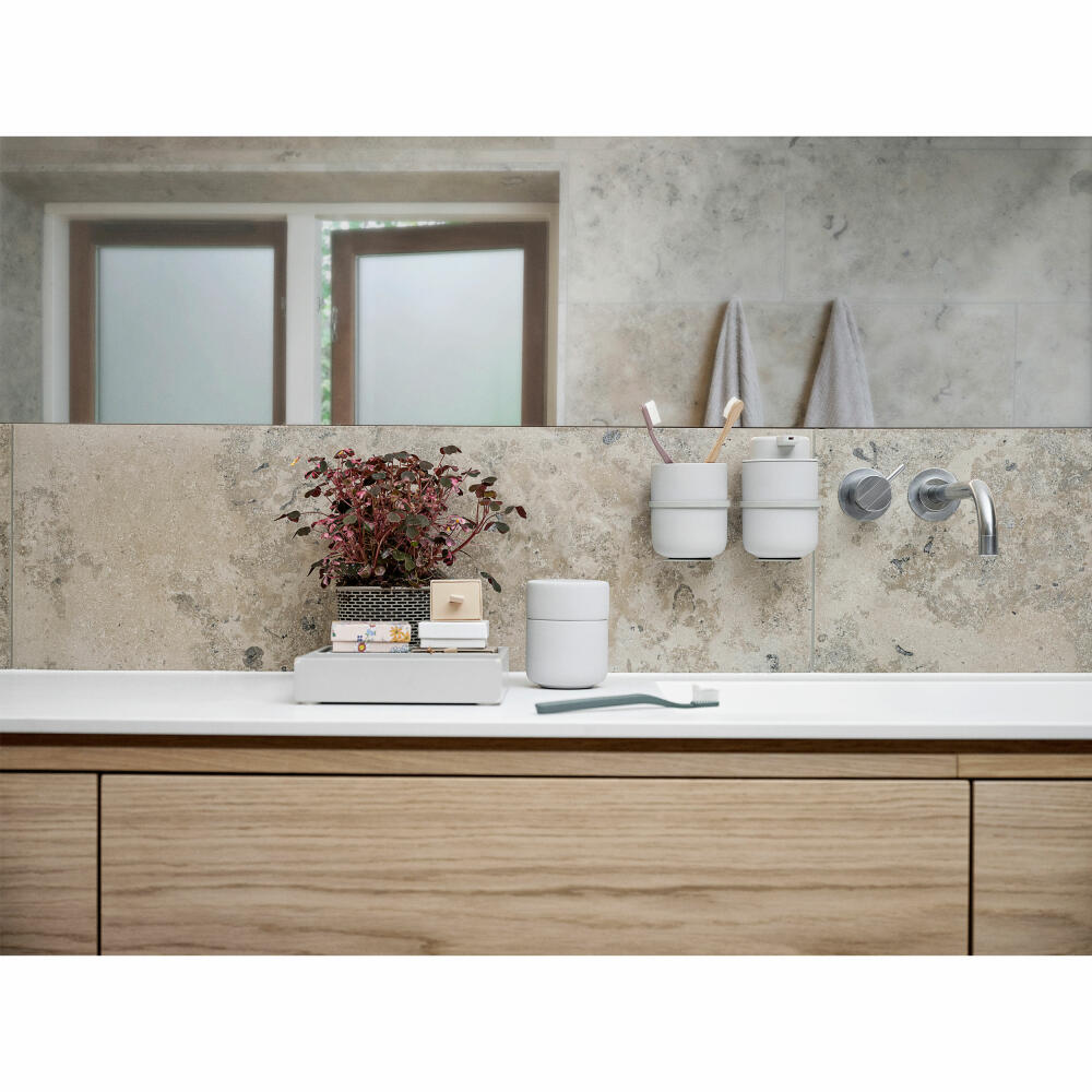 Zone Denmark Wandhalterung für Ume Dispenser, Halterung Seifenspender, Stahl, Soft Grey, 332104