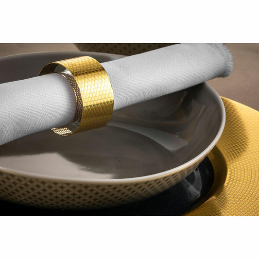 Eisch napkin rings set of 2 Aurea Gold, napkin holder, glass, gold, 50 mm, 76690552